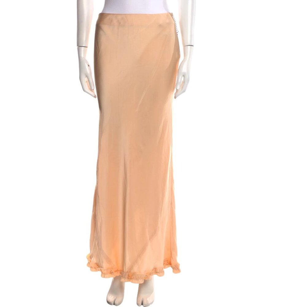 Paco Rabane Ruffle Embellishment Long Skirt